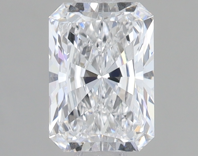 0.85 carat radiant lab-grown diamond