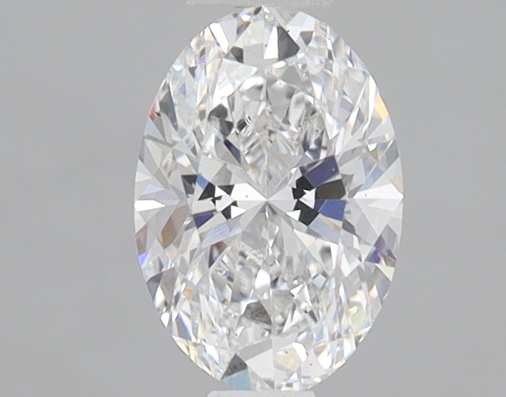 0.81 carat oval lab-grown diamond