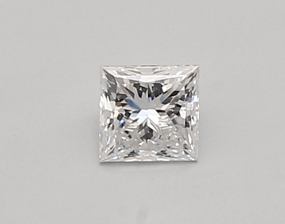 0.38 carat princess lab-grown diamond