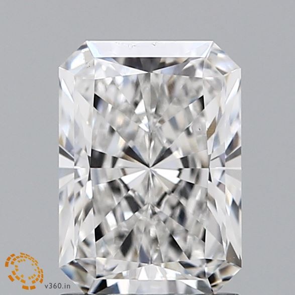 1.73 carat radiant lab-grown diamond