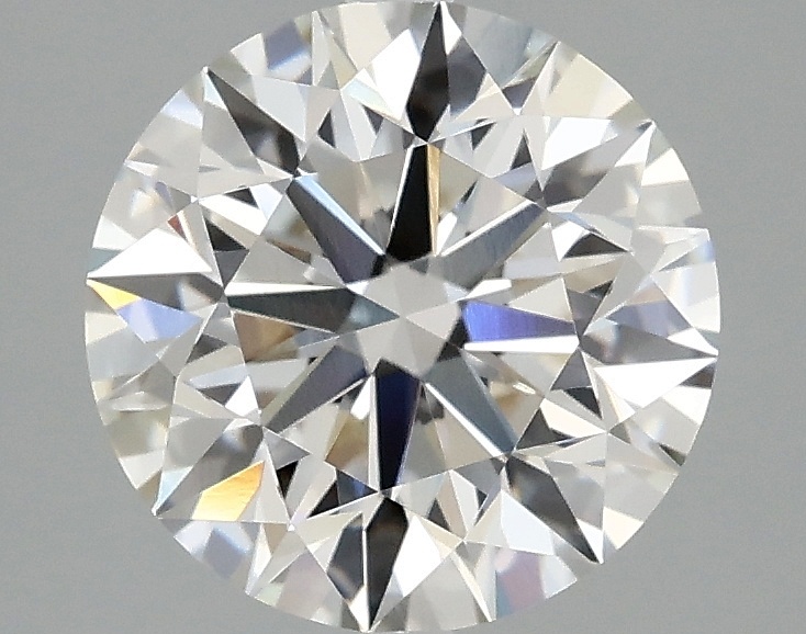 2.51 carat round lab-grown diamond