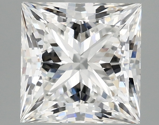 2.54 carat princess lab-grown diamond