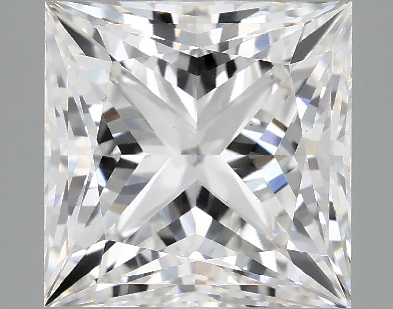 2.54 carat princess lab-grown diamond