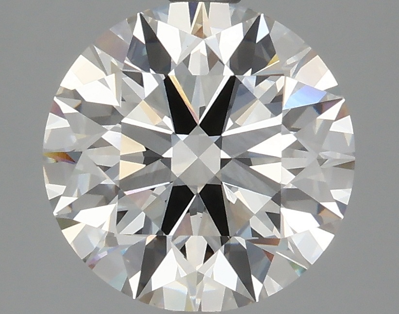 2.84 carat round lab-grown diamond
